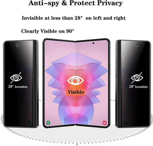 Protector de privacidad de pantalla frontal y trasera anti-mirones